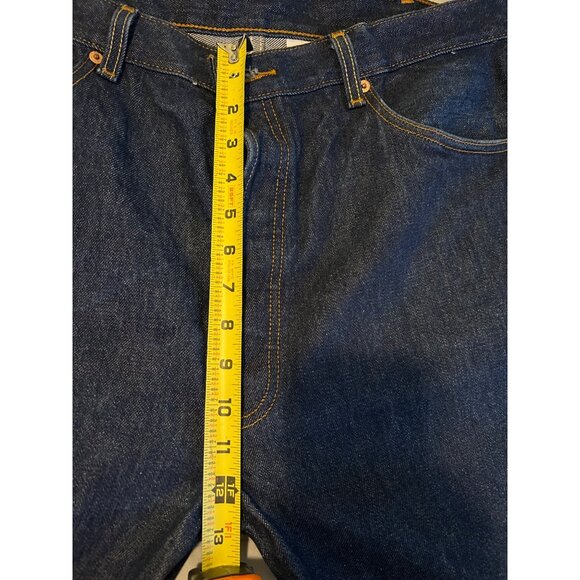 LEVIS 501XX Button Fly Raw Denim Dark Wash Straight Fit Men’s Jeans 40x32”. - Picture 4 of 15